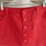 Caslon  Red Denim Mini Skirt 8 Photo 6