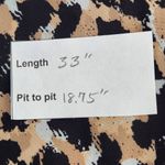 BCBGeneration  Animal Print Lace-Up Back Mini Dress Size 8 Black and Tan Dress Photo 8