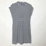 Csilla Somogyi Cowl Neck Striped Dress Size M Blue Size M Photo 4