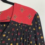 Free People Where We Roam Boho V Neck Surplice Long Sleeve Top XS Photo 4