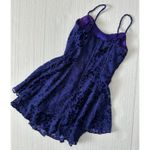 Vintage Roberta Dress Women Small Purple Velvet Burnout Cocktail Party Goth Size undefined Photo 4