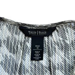 White House | Black Market  Houndstooth Print Silk Blouse Photo 3