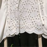 Reiss  Flora Broderie Scalloped Sleeves Ivory Cream Top Blouse 4 Photo 6