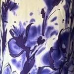 Stunning! Taylor SILK Purple and White Halter Sheath midi Dress Size 6 Photo 0