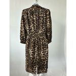 Antonio Melani Satin Like Leopard Faux Wrap Dress, Sz: 4 (b7a) Photo 1