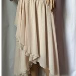 Victoria's Secret Vtg gold label Victoria’s Secret slip gown dress peach pink lace beaded Small Photo 6