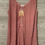 Kori  Womens‎ medium sweater knit button romper mauve color Photo 0