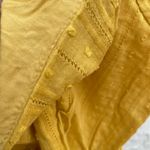 Lost + Wander Lace up cropped yellow top 
Size M
Short sleeve Photo 9