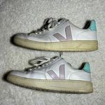 VEJA  V-12 Leather Coloblock Sneakers Size 6 Photo 0