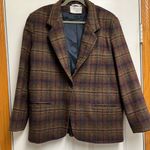 International scene brown plaid blazer 16 Photo 0