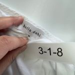 Bella Dahl Tank Top Womens Medium White Shirred Button Front Blouse Photo 4