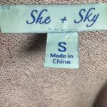 She & Sky cozy burgundy crewneck loose fit sweatshirt dress w pockets size small Photo 5