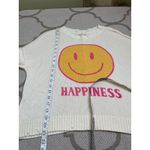 Kori  Ivory and Yellow Happiness Smiley Sweater, size large Photo 8