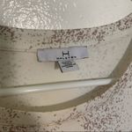 H by Halston H Halston Asymmetric Tunic Top White Tan Dots XS Photo 6