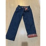 Carhartt Carat straight leg Jeans Flannel lined Denim Jeans. Size 10 X 30 Photo 6