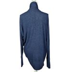 Athleta Luxe Pose Wrap Cardigan Size XS Open Blue Thumb Holes Lagenlook Longline Photo 2