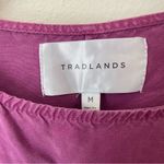 Tradlands Nico Tencel Linen Mini Dress in Size Medium Pink Photo 2