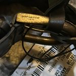 Saint Laurent Braided Leather Belt Black Size 80 Photo 5