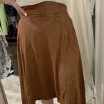 Jag jeans  Elegant Brown faux suede midi Skirt size large Photo 0
