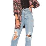 For Love & Lemons Luella Layering Coat Metallic Jacquard Size S Photo 2