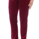 Lauren Ralph Lauren LRL women's magenta PURPLE JAM stretch velour pants 29x28 Size 4 Photo 2