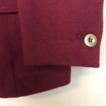 J.Crew  Women’s Academia Career Office Knit Maroon Double-Breasted Blazer Photo 3