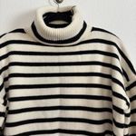 Chicwish  Oversized Striped High Neck Sweater Medium Photo 2