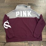PINK - Victoria's Secret  Maroon and‎ Gray Sweatshirt large Photo 4