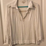 Ella Moss  white blouse size medium‎ Photo 0