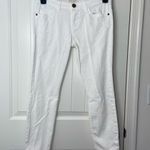 Current/Elliott EUC women’s solid white The Stiletto sugar denim jeans size 27 Photo 0