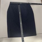 Brooks Brothers Loro Piana Pencil Skirt 4 Petite Navy Stretch Wool Pinstripe 4P Photo 1
