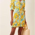 Faithfull the Brand Margherita Mini Dress in Annina Floral Size 8/Large Photo 1