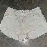 ZARA  White Jean Shorts Photo 0