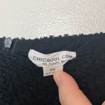 Chic Soul Black Mini Dress Sparkle Square Neck Long Sleeve Babydoll Coquette 3X Photo 3