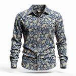 L.L.Bean Blue Paisley Corduroy Button Down Shirt Women’s XL Photo 10