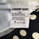 Lands' End Black and White Polka Dot swim top Size 22W Photo 1