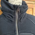 Lululemon Cuddle Up Jacket Black (White Trim) Size 4 Photo 3
