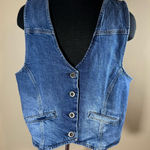a.n.a  Blue Denim Vest Photo 0