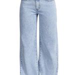 NWOT ~ Light Blue Embroidered Boyfriend Y2K Denim Jeans ~ Women's Size SMALL Photo 2