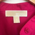 Michael Kors sleeveless blouse pink button front cotton stretch tank size small Photo 5