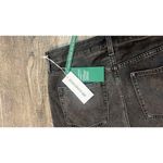 H&M  Conscious Jean Midi Skirt Women 8 Black Denim Distressed Front NWT #46 Photo 5