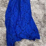 La Femme 27046 Electric Blue Lace High Neck Gown 8 Photo 3