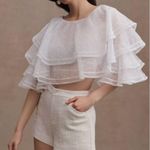 BHLDN NWT  FLORENCE TIERED BRIDAL TOPPER Photo 2