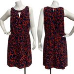 41 Hawthorn Women's Red Orange & Blue Floral Cut Out Neck Isabelle Dress size L Size L Photo 1