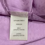 Current Air  Thalia Split Neck Smocked Lavender Pink Dot Blouse Top Size Large Photo 13