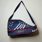 Vintage BIG SHOE BY IMPERIAL Blue Red White Shoe Detail Zip Up Gym Travel Bag Photo 0
