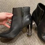INC  37 International Concepts Black Heeled Ankle Boot Booties Photo 2