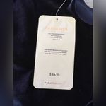 Fabletics NWT Gigi Velour One Shoulder Thong Bodysuit in Navy Blue Size M Photo 6