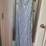 Windsor  Blue Sparkly Prom Dress Photo 0