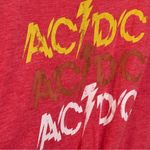 AC/DC  Tie Front Tank Top Womens Size L Rock‎ Band Graphic Tee Red Photo 1